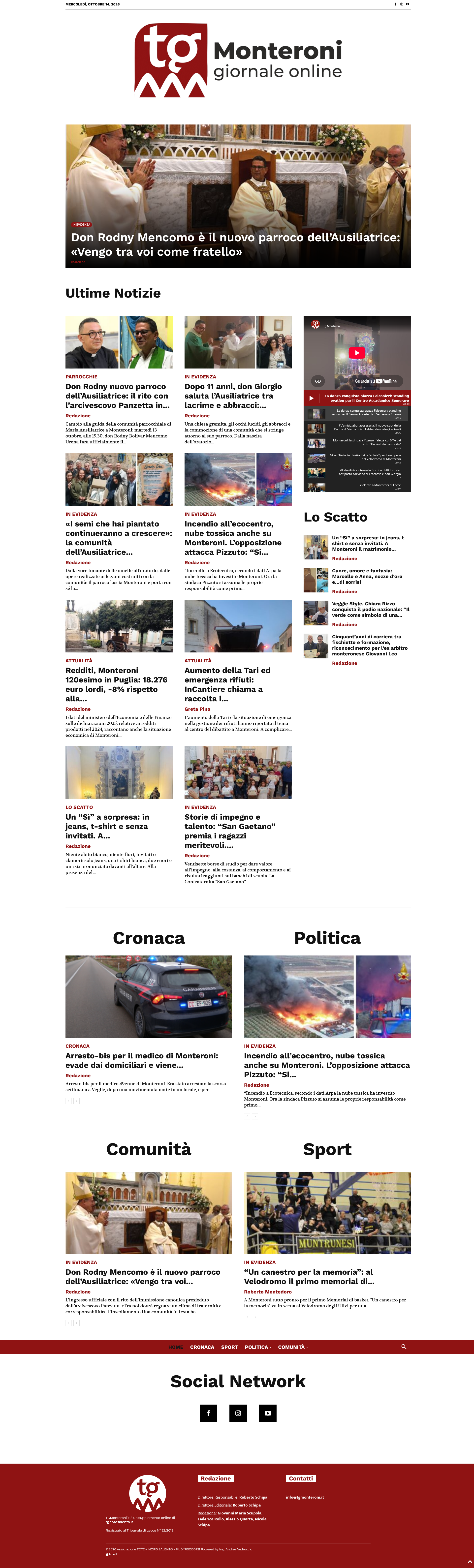 Sito di notizie TG Monteroni